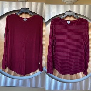 2 long sleeve shirts